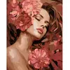 Figured'Art Peinture par Numéro Adulte La Belle endormie aux camélias - Activité Manuelle Kit de Loisir Créatif DIY Numéro d'Art Complet - 40x50cm sans châssis en bois