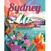 Peinture au numéro : Affiche de voyage Sydney  - sans châssis en bois