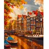 Broderie diamant : Soleil à Amsterdam - sans chassis en bois