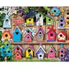 Figured'Art Peinture par Numéro Adulte Cabanes à oiseaux - Kit de Loisir Créatif DIY Numéro d'Art - 40x50cm sans châssis