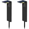 LUMISKY Lumi Jardin - Lot de 2 balises solaires ostry Noir Plastique 150LM