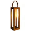 LUMISKY Lanterne solaire seraphina tall Bois Métal finition bois H58 cm