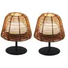 Lumisky Set de 2 lampes de table LED sans fil TWINS Boheme H16cm Polyrotin