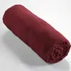 L'EFFET PAPILLON Drap housse Gaze de Coton 180x200 gaia matelas épais Lie de vin