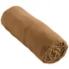 L'EFFET PAPILLON Drap housse Gaze de Coton 140 x 190 cm GAIA coloris Camel