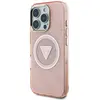 Étui Guess IML Metal Glitter 4G Circle Triangle MagSafe pour iPhone 16...