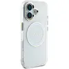 Coque Guess IML Metal Colored Circle MagSafe pour iPhone 16 - White
