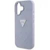 Étui Guess Hot Stamp 4G Pattern Triangle Metal Logo pour iPhone 16 vio...