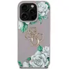 Étui Guess Grained Roses Big 4G logo pour iPhone 16 Pro Max violet - N...