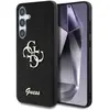 Coque Guess Fixed Glitter Big 4G Metal Logo pour Samsung Galaxy S25 (noir)
