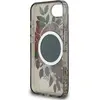 CG MOBILE Guess IML Flowers Coque compatible avec MagSafe pour iPhone 16e (noir)