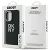 Étui DKNY pour iPhone 16 6.1 noir étui rigide Liquid Silicone Metal Logo - Neuf