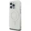 GUESS Coque pour iPhone 16 Pro - IML 4G Fond MagSafe (GUHMP16LH4DTEH) - Blanc