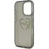 Guess Coque pour iPhone 16 Pro - Hardcase IML Heart (GUHCP16LHCHGSPK) - Noir