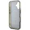 GUESS Coque pour iPhone 16 Plus - IML 4G Fond MagSafe (GUHMP16MH4D4DTEW) - Marron