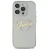 Guess Coque pour iPhone 16 Pro - Hardcase IML Heart (GUHCP16LHCHGSPT) - Transparente