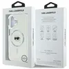 Coque pour iPhone 16 - IML MagSafe (KLHMP16SHLSKIH) - Tête de Karl blanche