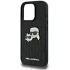 Coque iPhone 16 Pro - Hardcase Cuir Monogramme (KLHCP16LPGKLKCPK) - Karl&Chaoupette Head Pin