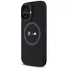 Étui BMW pour iPhone 16 6.1 noir étui rigide M Silicone Printed Ring MagSafe - Neuf