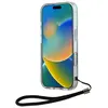 Karl Lagerfeld Coque iPhone 16 - Hardcase (KLHCP16SHZBPKCCU) - Zèbre Violet Avec Cordon
