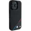 Étui BMW pour iPhone 16 Pro 6.3 noir étui rigide M Perforated Tricolor Line MagSafe - Neuf