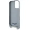 Étui BMW pour iPhone 16 6.1 gris étui rigide M Edition Carbon Stripe & Strap - Neuf