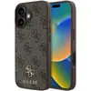 GUESS Coque pour iPhone 16 - Hardcase 4G Classic MagSafe (GUHMP16SP4SM4MK) - Noir