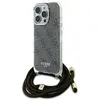 Guess Coque Arrière pour iPhone 16 Pro avec Bandoulière Imprimée IML 4G Marron