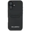 Étui Karl Lagerfeld HC Grained PU Cardslot Metal Elong do iPhone 16 no...