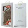 Coque Guess Hardcase 4G Flower Print MagSafe pour iPhone 16 - Brown