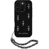 Étui Karl Lagerfeld Saffiano Crystals w/Chain pour iPhone 16 Pro noir ...