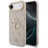 Guess Coque 4G Metal Logo Backcover Apple iPhone Air - Gold Edge - Pink