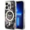 Guess Flower MagSafe - Coque pour iPhone 14 Pro (Noir) - 3666339115531