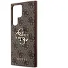 GUESS Coque Arrière pour Samsung Galaxy S23 Ultra à Motif 4G Elégant Marron