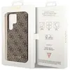 Étui Guess GUHCS23LG4GFBR pour Samsung S23 Ultra S918 Marron 4G Métal Or Logo