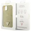 Guess GUHCP14MHDGTPD Coque rigide pour iPhone 14 Plus 6,7" Doré strass Triangle