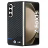 Étui en cuir - BMW - Galaxy Z Fold 5 - Semi-rigide - Noir - Fermeture aimantée