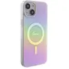 Guess GUHMP15MHITSP Coque pour iPhone 15 Plus 6,7" Rose Rigide IML Iridescent