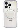 Guess Coque Magsafe pour Apple iPhone 15 Pro TPU Ring Stand Transparent