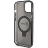 Guess Coque Magsafe pour Apple iPhone 15 Plus TPU Ring Stand Noir - Neuf