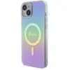 Coque Guess IML Iridescent MagSafe pour iPhone 15 - Purple