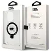 Coque MagSafe pour iPhone 15 Pro avec Anneau Karl Head Blanc