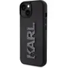Karl Lagerfeld Coque pour Apple iPhone 15 3D Rubber Karl Glitter Noir