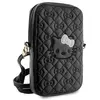 Hello Kitty HKPBPEKHBPK Sac à bandoulière avec noeud matelassé Noir, Noir