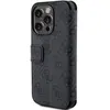 GUESS GUBKP15L4GMGGR Étui pour iPhone 15 Pro 6,1"" Gris Book 4G Metal Logo