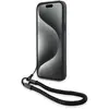 Étui BMW pour iPhone 15 6.1 noir étui rigide Signature Leather Wordmark Cord - Neuf