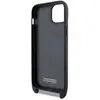 Étui BMW pour iPhone 15 noir étui rigide M Edition Carbon Stripe & Strap - Neuf