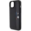 Étui BMW pour iPhone 15 Plus 6.7 noir étui rigide Perforated Tricolor Line - Neuf