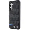 BMW Leather Carbon Blue Line - Coque Samsung Galaxy S23 FE (noir)