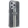 Guess IML 4G Gold Stripe - Coque iPhone 15 Pro (Noir)
